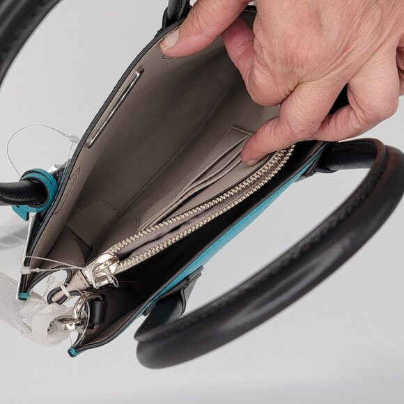 Michael Kors Mercer Color-Block Leather Cross Body - Picture 8 of 13